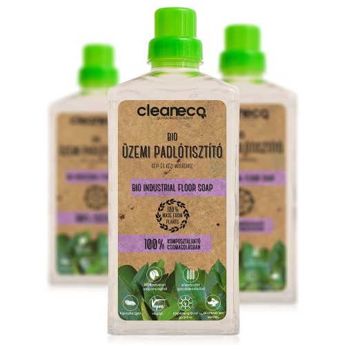 CLEANECO Bio Üzemi Padlótisztító 1L - komposztálható csomagolásban