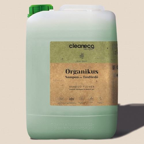 Organikus Sampon és Tusfürdő Cleaneco - Bamboo flower 5L és  Sandalwood 5L  - újrahasznosítható csomagolásban