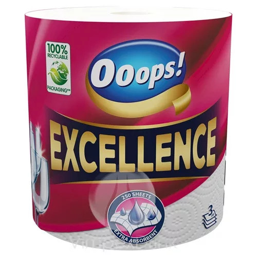 Ooops! Excellence kéztörlő 3rét 1 tek. 250lap