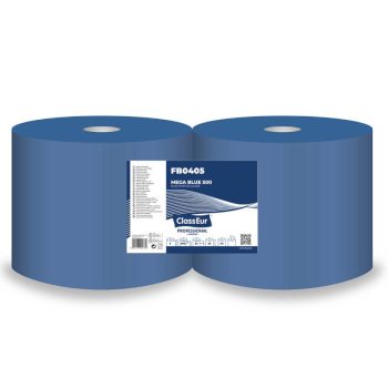   Közületi tekercses ipari törlőpapír, 3r. kék, 500 lap, 170m 100% cell.